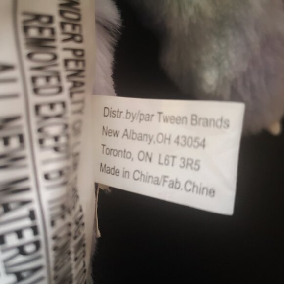 NWT Justice Blue & Purple Reversible Sequins Sloth w/ Marbled Soft Faux Fur 14" - Picture 10 of 11